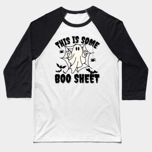 This is Some Boo sheet, Funny Halloween Costume Ghost Gift Baseball T-Shirt